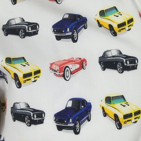 Coton Doux Classic Cars Long Sleeve Shirt, Mens 38x15 - Picture 5 of 9